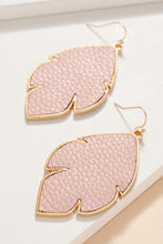 Load image into Gallery viewer, Feather Leather Dangling Earrings

