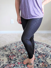 Load image into Gallery viewer, Shimmery Leopard Yoga Pants

