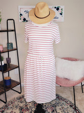 Load image into Gallery viewer, Curvy - &quot;Oh So Soft&quot; Striped Dress (Mauve)
